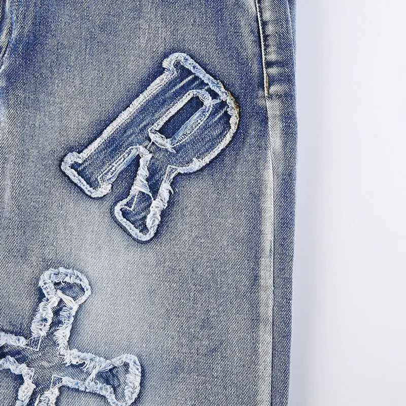 GeneLetter Patch Straight Leg Jeans