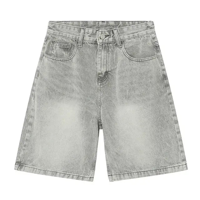 Vintage Denim Shorts Casual Loose