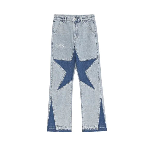 Gene Star Print Jeans