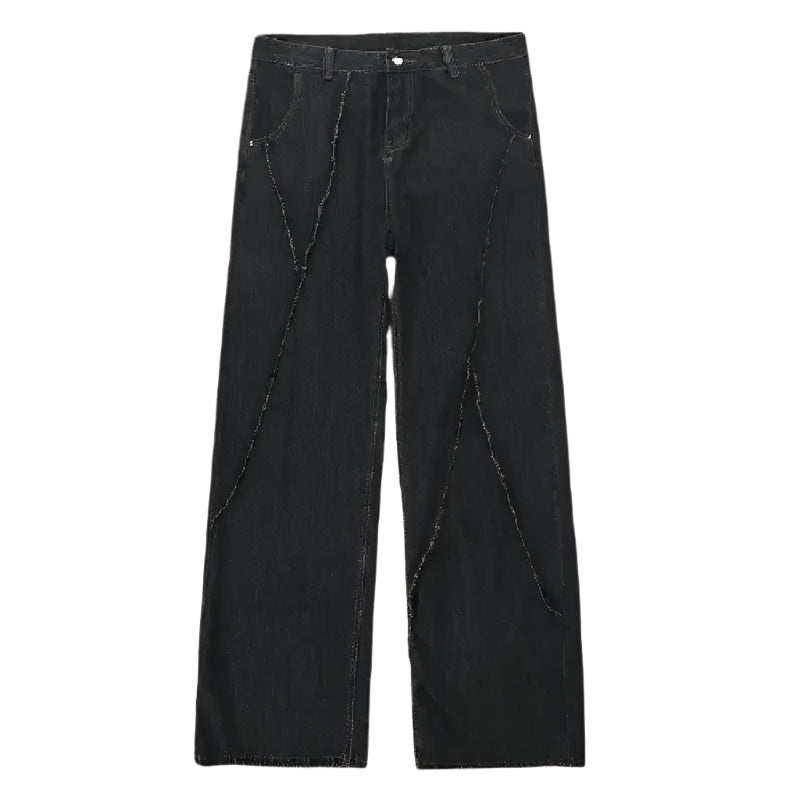 Gene Ripped Patchwork Jeans