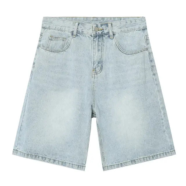 Vintage Denim Shorts Casual Loose
