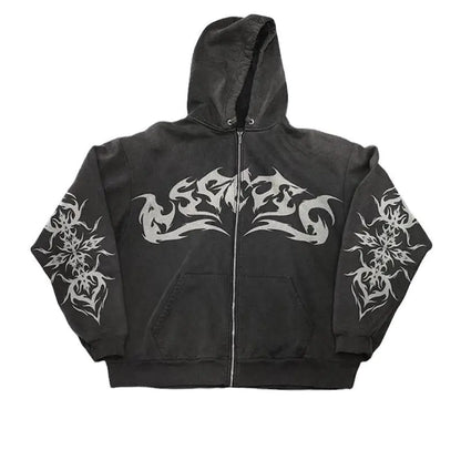 Gene Vintage Flame Hoodies