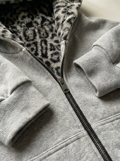 Gene Reversible Leopard Hoodie