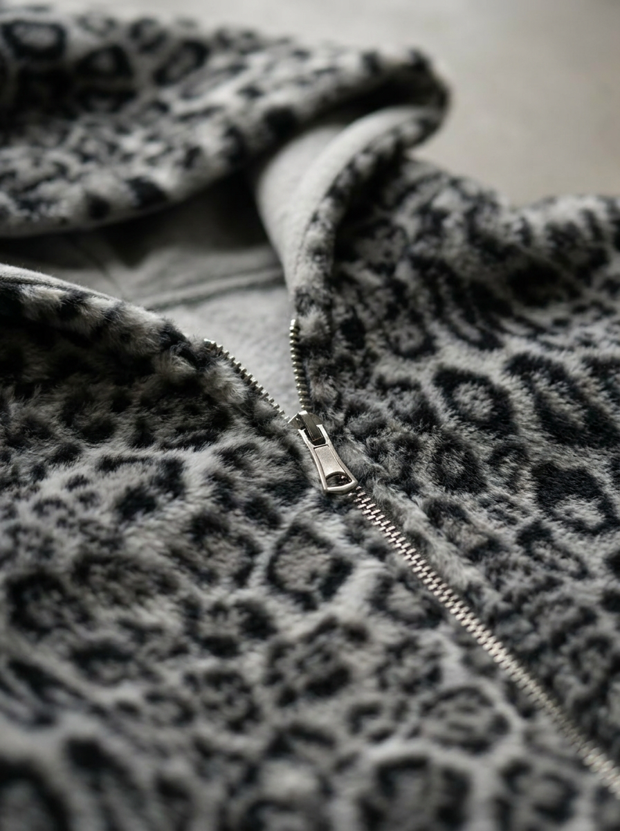 Gene Reversible Leopard Hoodie
