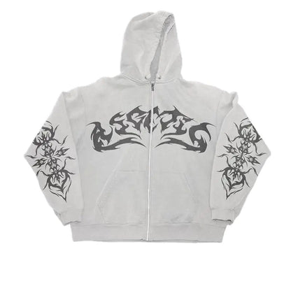 Gene Vintage Flame Hoodies
