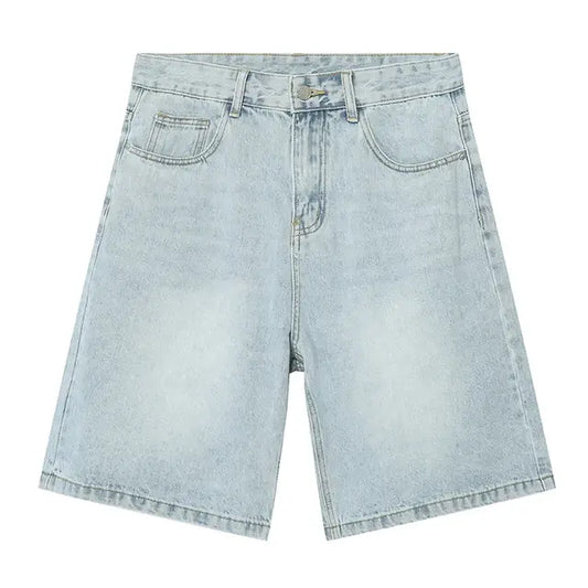 Vintage Denim Shorts Casual Loose
