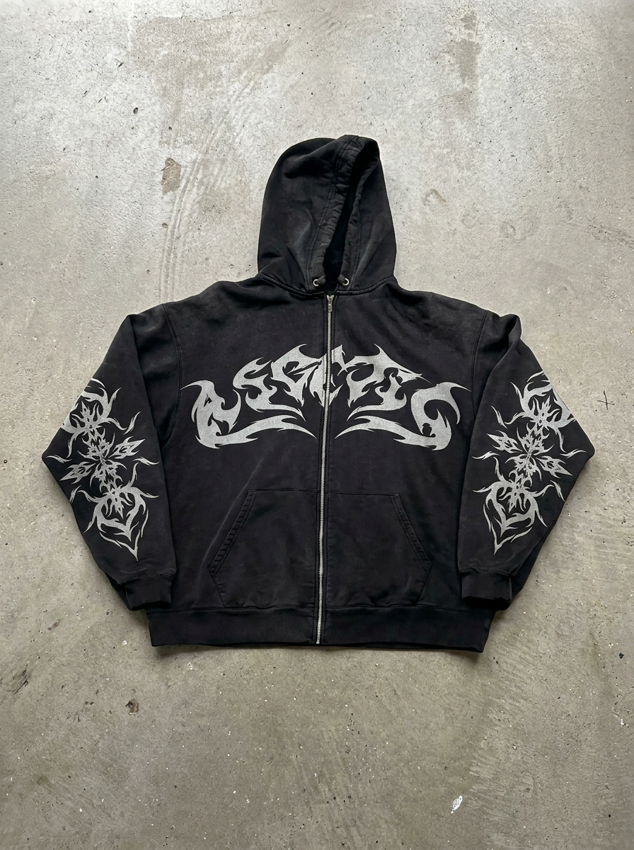 Gene Vintage Flame Hoodies