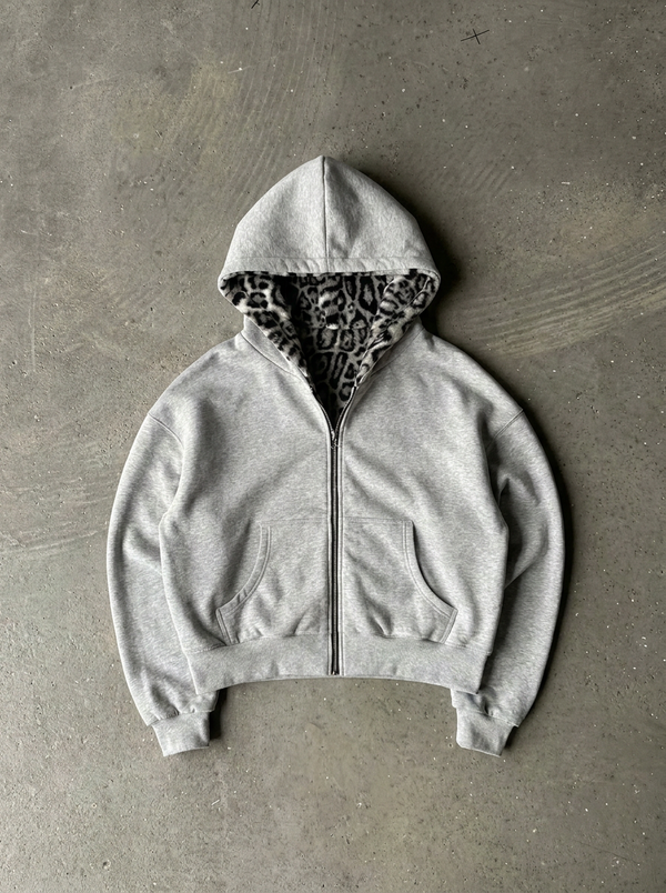 Gene Reversible Leopard Hoodie