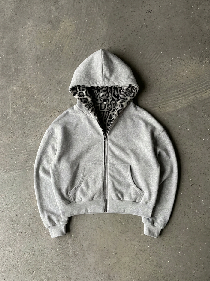Gene Reversible Leopard Hoodie